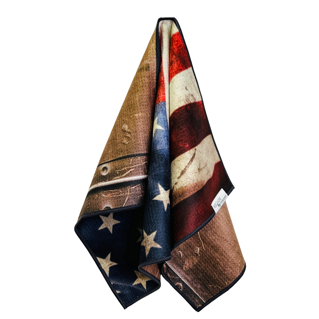 American Pride | Waffle Weave Microfiber Towels Kitchen & Bath Hand Towels Reversible Hand Towel | Towel Collective | Cody, WY