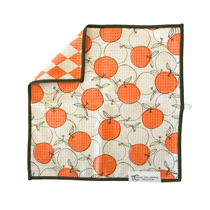 Dressed in Orange | Waffle Weave Microfiber Towels Kitchen & Bath