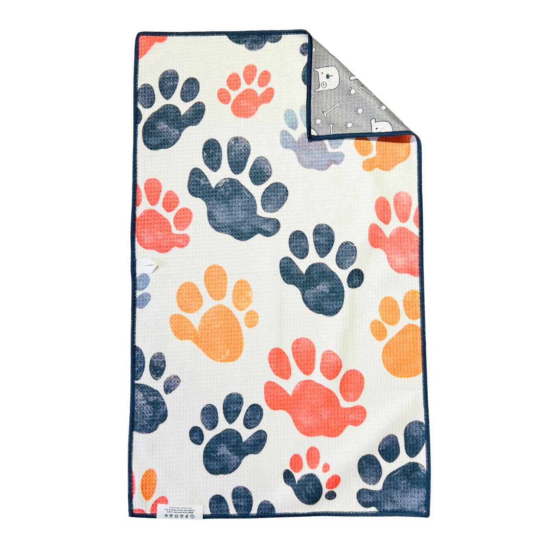 It's A Dogs Life | Waffle Weave Microfiber Towels Kitchen & Bath Hand Towels Reversible Hand Towel | Towel Collective | Cody, WY