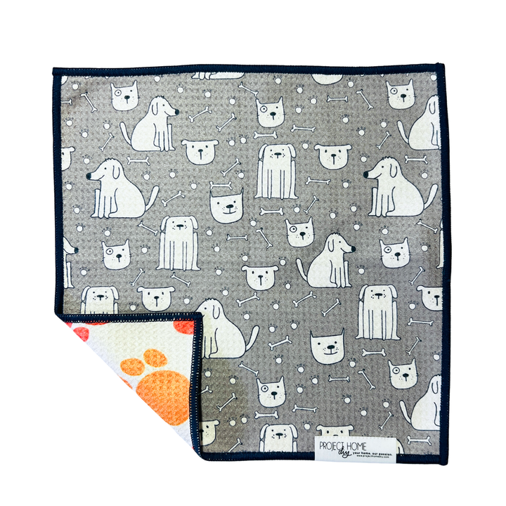 It's A Dogs Life | Waffle Weave Microfiber Towels Kitchen & Bath Hand Towels Reversible Hand Towel | Towel Collective | Cody, WY