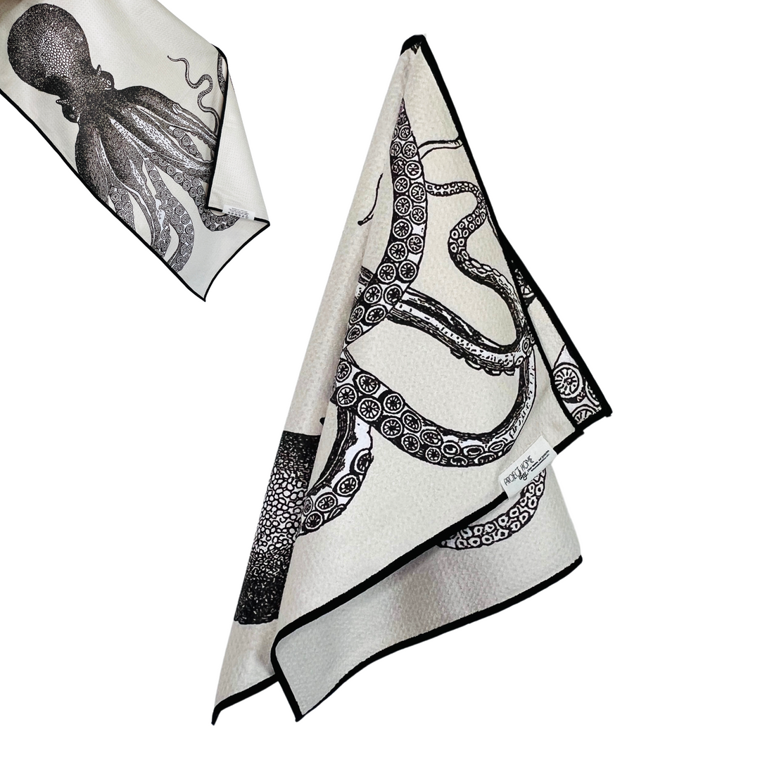 Kraken | Waffle Weave Microfiber Towels Kitchen & Bath Hand Towels Reversible Hand Towel | Towel Collective | Cody, WY