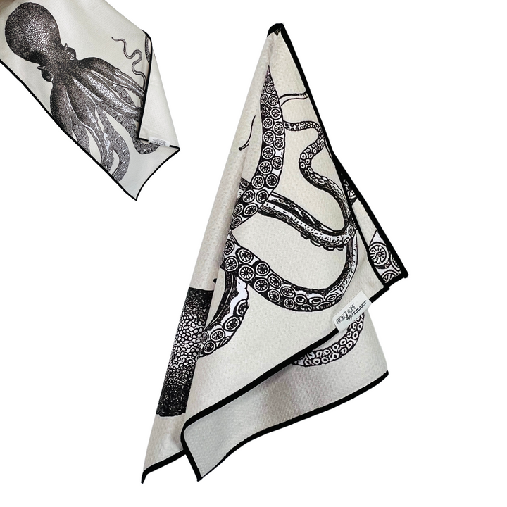 Kraken | Waffle Weave Microfiber Towels Kitchen & Bath Hand Towels Reversible Hand Towel | Towel Collective | Cody, WY
