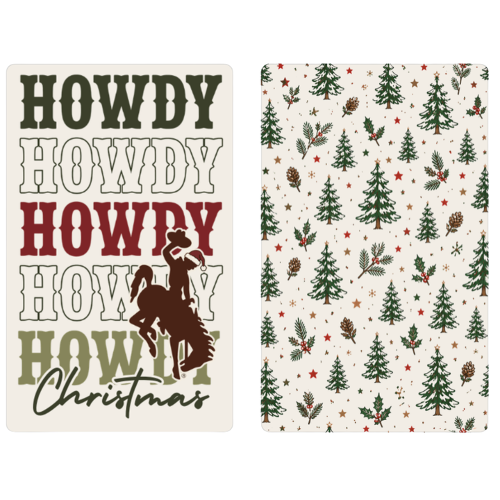 Howdy Santa | Waffle Weave Microfiber Towels Kitchen & Bath