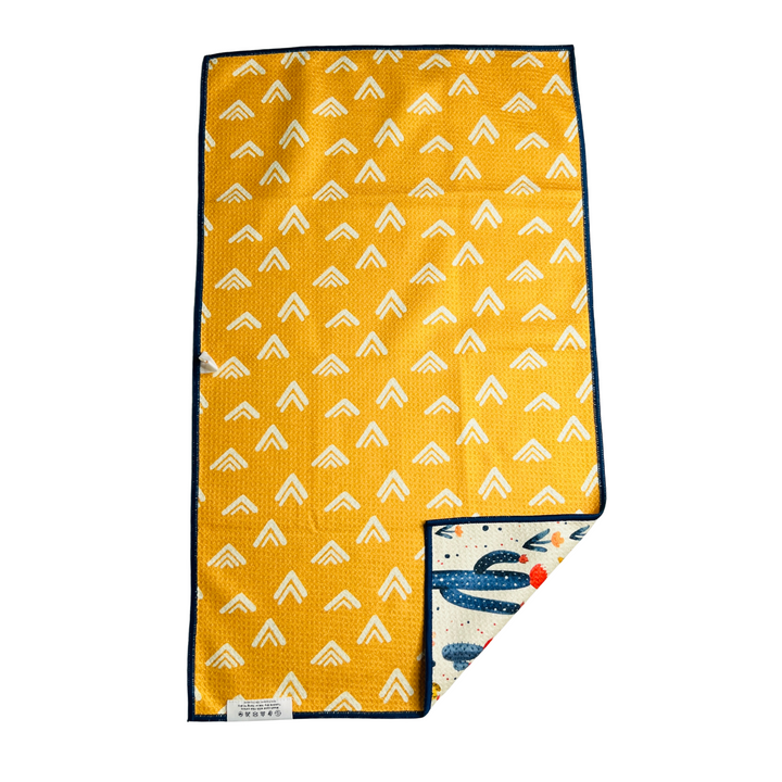 Cactus Sunshine | Waffle Weave Microfiber Towels Kitchen & Bath Hand Towels Reversible Hand Towel | Towel Collective | Cody, WY
