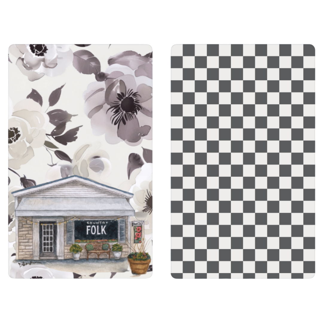 Cottage Life | Country Folk | Reversible Towel Hand Towels Reversible Hand Towel | Towel Collective | Cody, WY