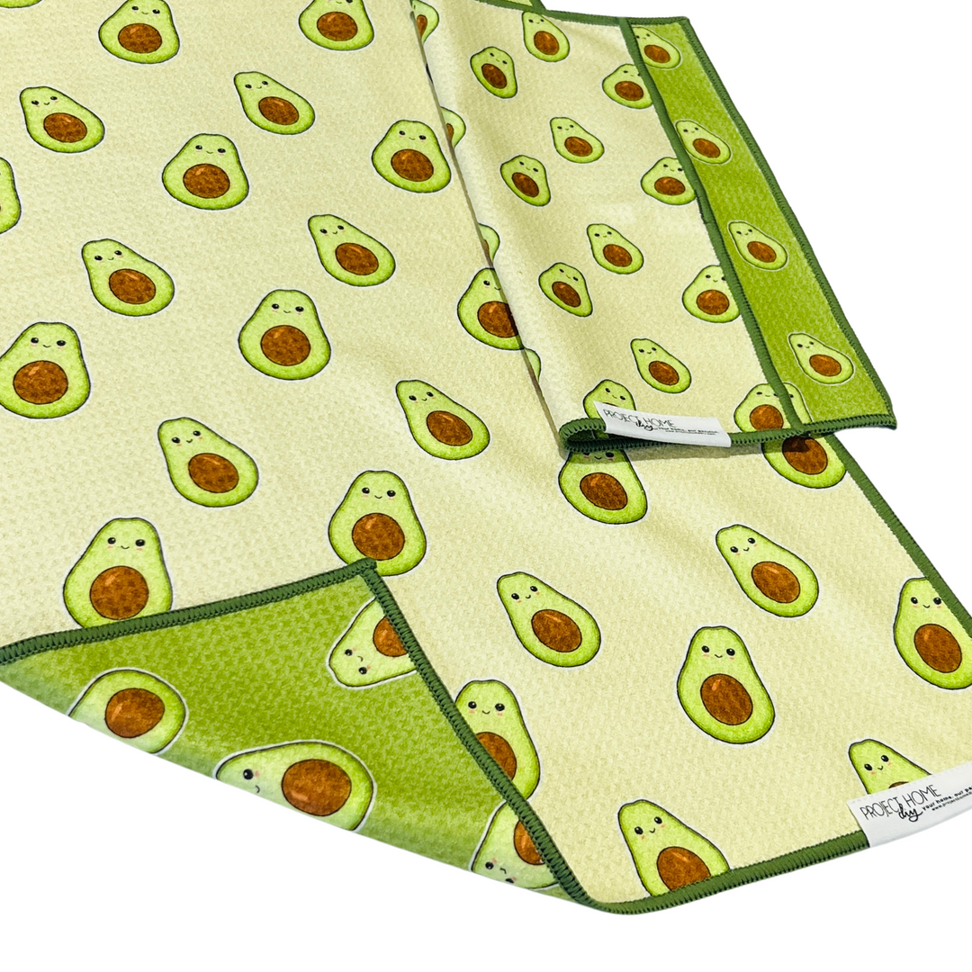 Avo-Cute | Waffle Weave Microfiber Towels Kitchen & Bath Hand Towels Reversible Hand Towel | Towel Collective | Cody, WY