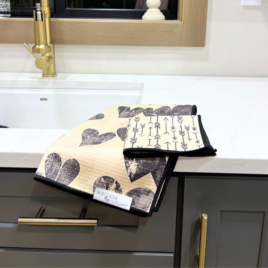 Makes Me Quiver | Waffle Weave Microfiber Towels Kitchen & Bath Hand Towels Reversible Hand Towel | Towel Collective | Cody, WY