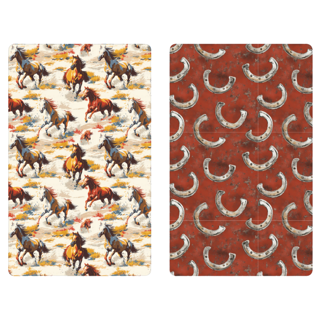 Horse Country | Waffle Weave Microfiber Towels Kitchen & Bath Hand Towels Reversible Hand Towel | Towel Collective | Cody, WY