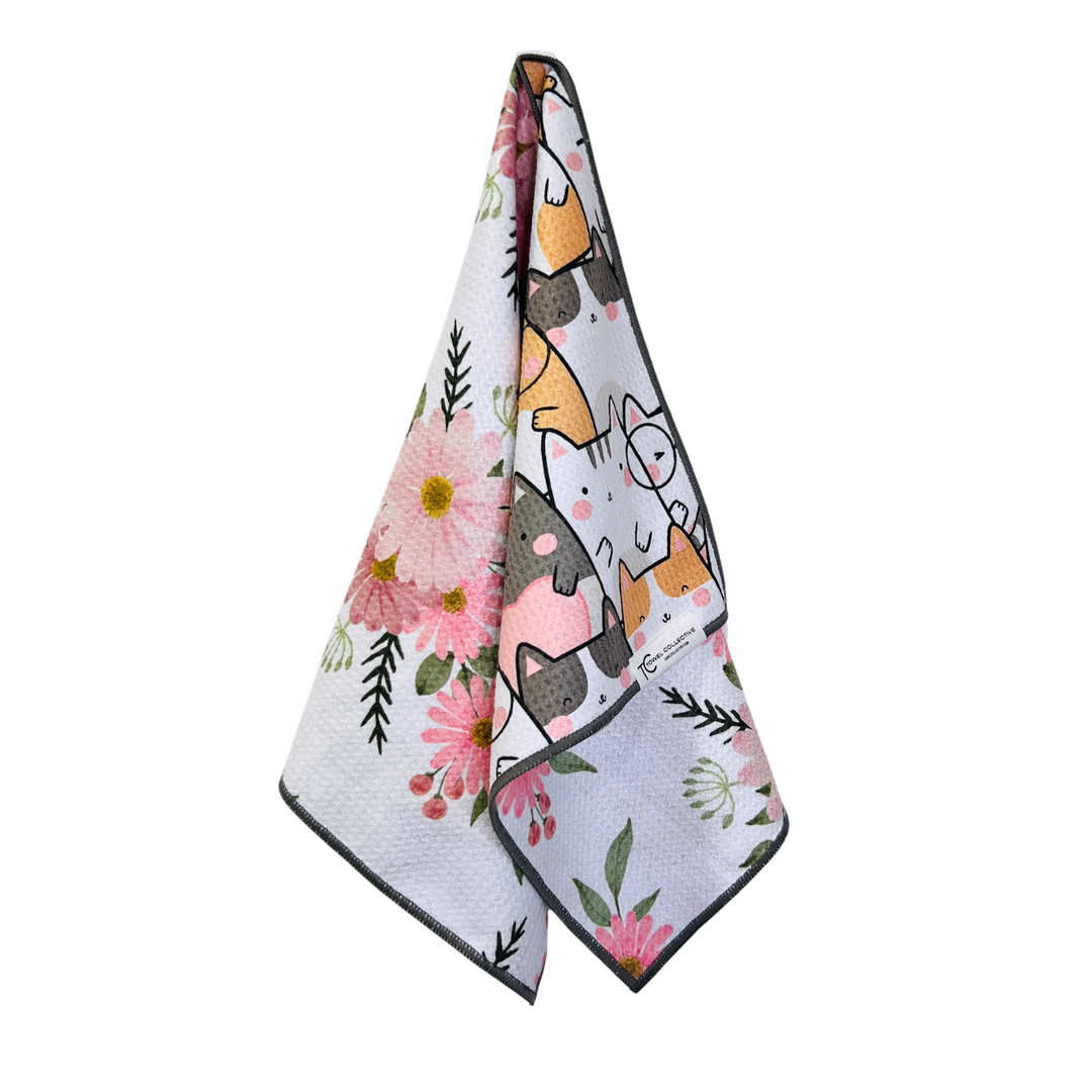 Smart Kitty | Waffle Weave Microfiber Towels Kitchen & Bath Hand Towels Reversible Hand Towel | Towel Collective | Cody, WY