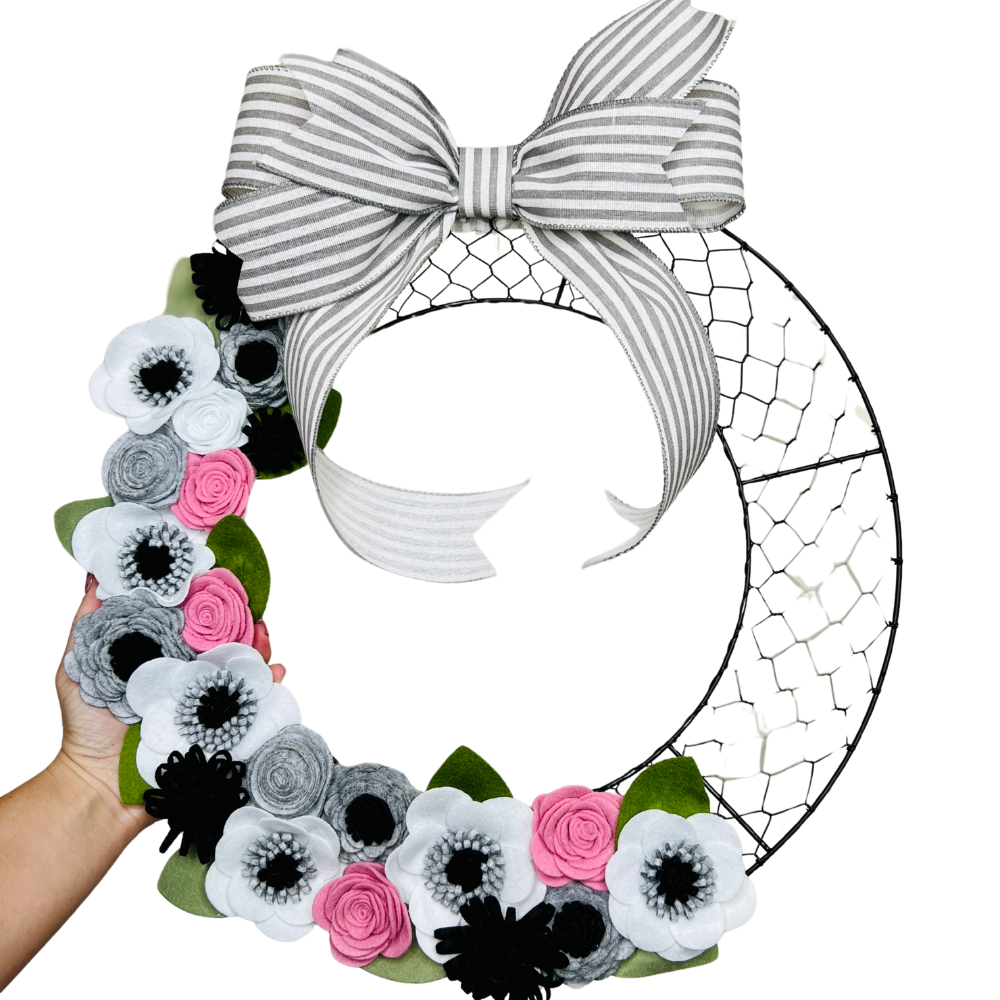 Felt Flower Set | Bulk Buy Decor Reversible Hand Towel | Towel Collective | Cody, WY