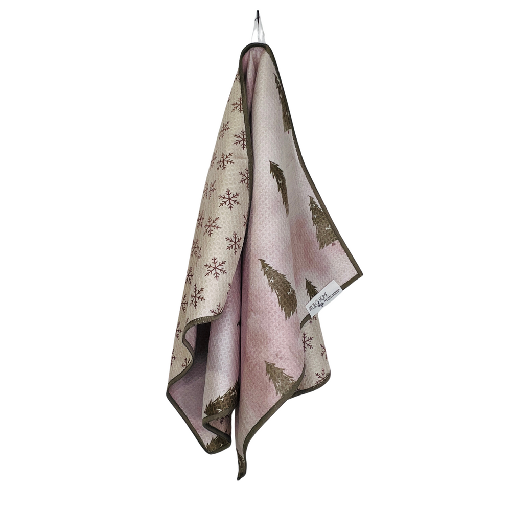 Neutral Tree | Waffle Weave Microfiber Towels Kitchen & Bath Hand Towels Reversible Hand Towel | Towel Collective | Cody, WY