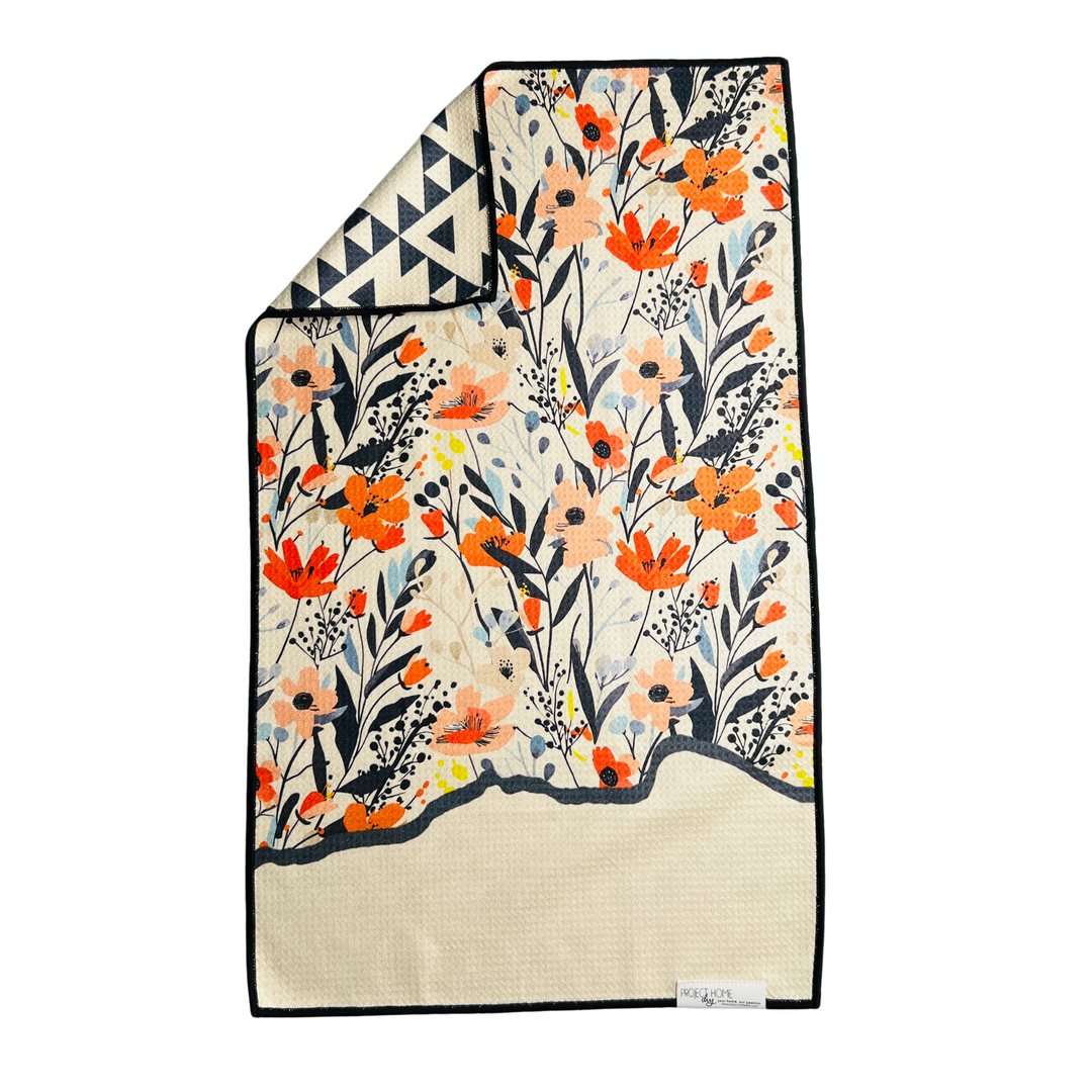 Mountain of Heart | Waffle Weave Microfiber Towels Kitchen & Bath Hand Towels Reversible Hand Towel | Towel Collective | Cody, WY