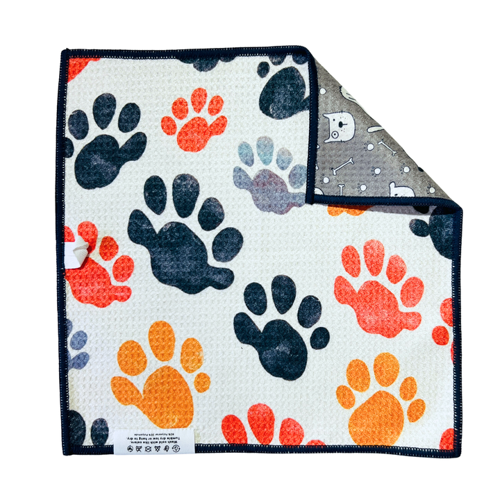 It's A Dogs Life | Waffle Weave Microfiber Towels Kitchen & Bath Hand Towels Reversible Hand Towel | Towel Collective | Cody, WY