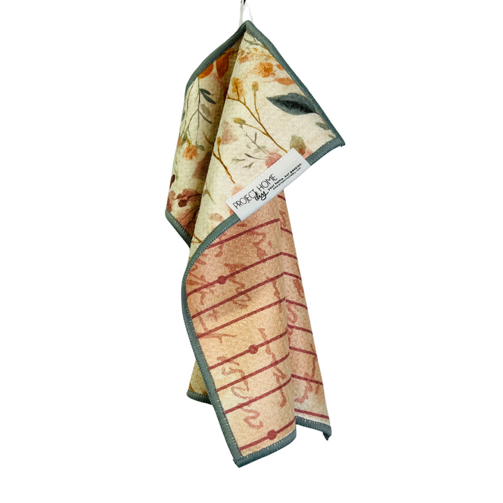 Vintage Floral | Waffle Weave Microfiber Towels Kitchen & Bath Hand Towels Reversible Hand Towel | Towel Collective | Cody, WY