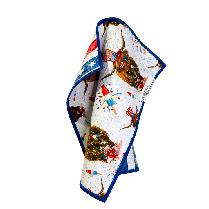 Highland Heroes | Waffle Weave Microfiber Towels Kitchen & Bath Hand Towels Reversible Hand Towel | Towel Collective | Cody, WY