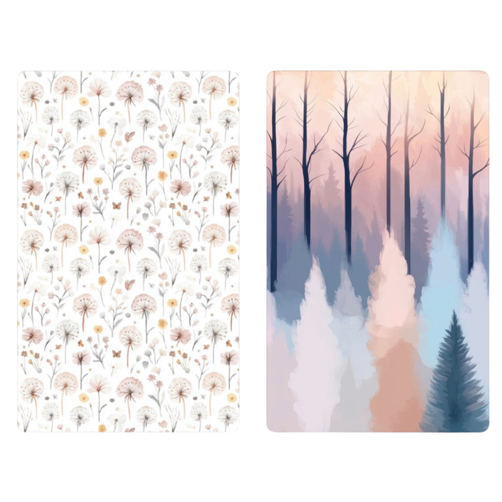 Dandelion Forest | Waffle Weave Microfiber Towels Kitchen & Bath (March Subscription) Reversible Hand Towel | Towel Collective | Cody, WY