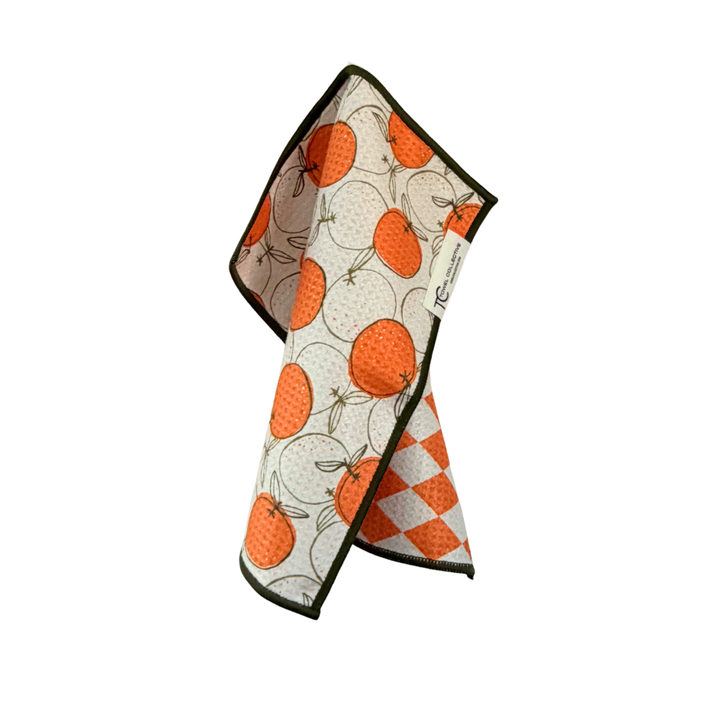 Dressed in Orange | Waffle Weave Microfiber Towels Kitchen & Bath