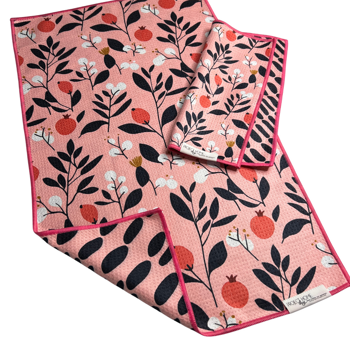 Pom-tastic | Waffle Weave Microfiber Towels Kitchen & Bath Hand Towels Reversible Hand Towel | Towel Collective | Cody, WY