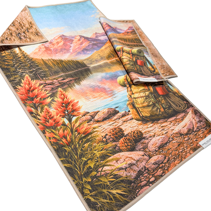 Follow the Ridgeline | Waffle Weave Microfiber Towels Kitchen & Bath