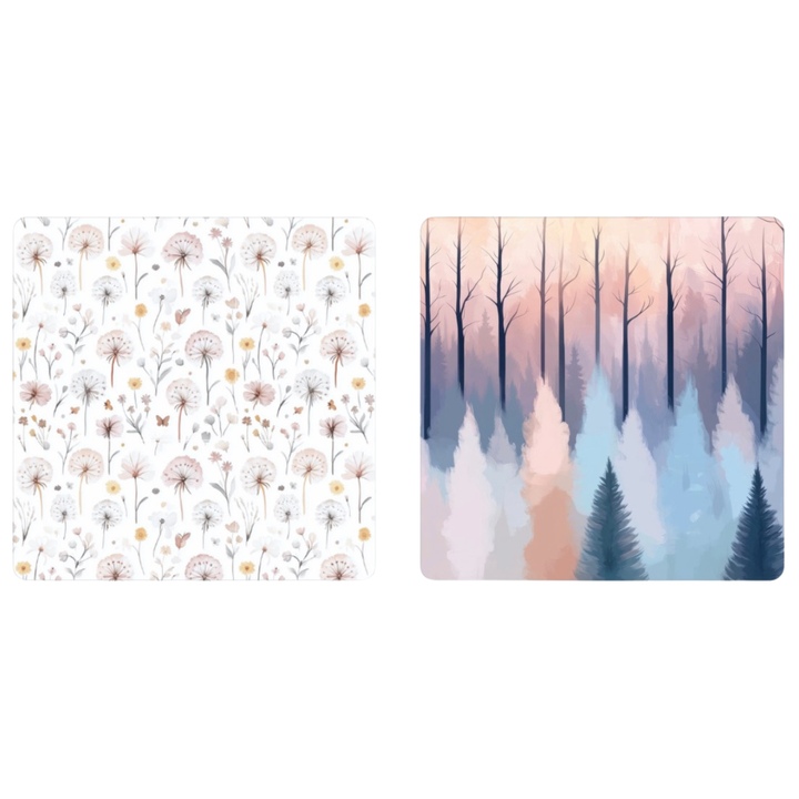 Dandelion Forest | Waffle Weave Microfiber Towels Kitchen & Bath (March Subscription) Reversible Hand Towel | Towel Collective | Cody, WY