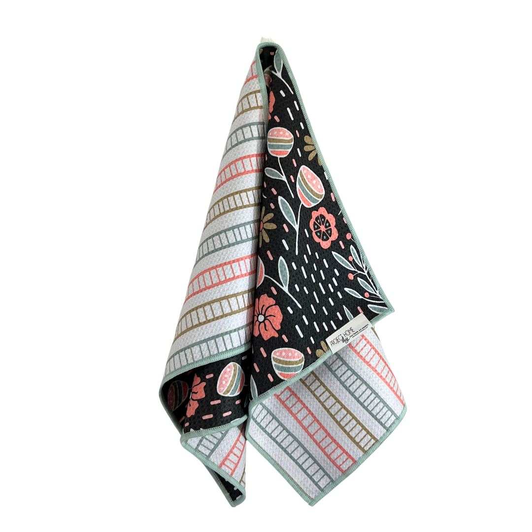 J'aime Pastels | Waffle Weave Microfiber Towels Kitchen & Bath Hand Towels Reversible Hand Towel | Towel Collective | Cody, WY