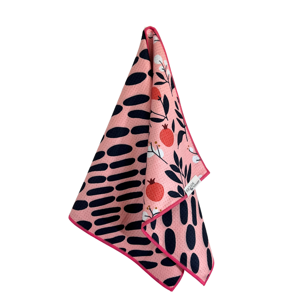 Pom-tastic | Waffle Weave Microfiber Towels Kitchen & Bath Hand Towels Reversible Hand Towel | Towel Collective | Cody, WY