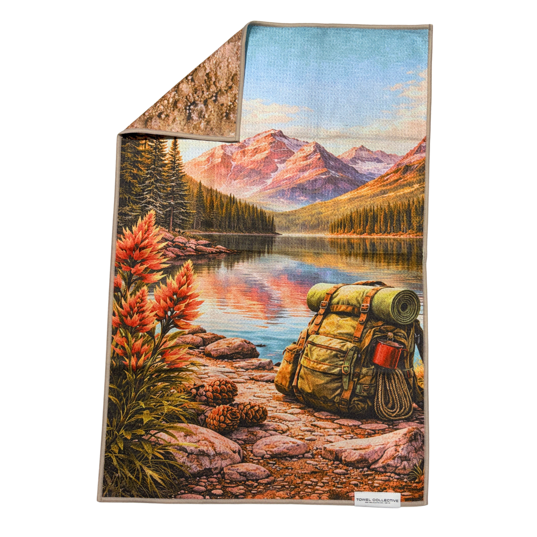 Follow the Ridgeline | Waffle Weave Microfiber Towels Kitchen & Bath
