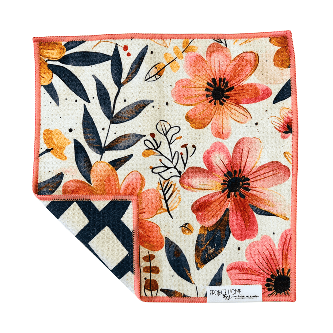 Scribble & Bloom | Waffle Weave Microfiber Towels Kitchen & Bath Hand Towels Reversible Hand Towel | Towel Collective | Cody, WY