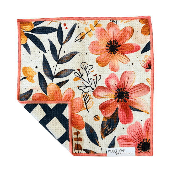 Scribble & Bloom | Waffle Weave Microfiber Towels Kitchen & Bath Hand Towels Reversible Hand Towel | Towel Collective | Cody, WY