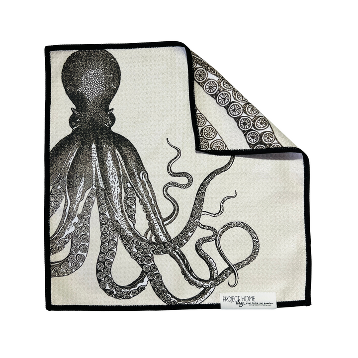 Kraken | Waffle Weave Microfiber Towels Kitchen & Bath Hand Towels Reversible Hand Towel | Towel Collective | Cody, WY