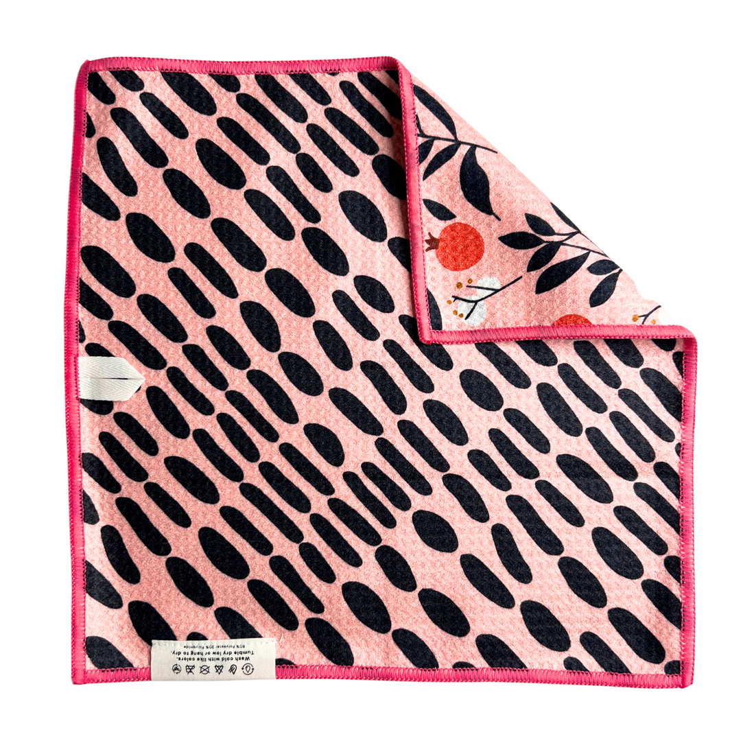 Pom-tastic | Waffle Weave Microfiber Towels Kitchen & Bath Hand Towels Reversible Hand Towel | Towel Collective | Cody, WY