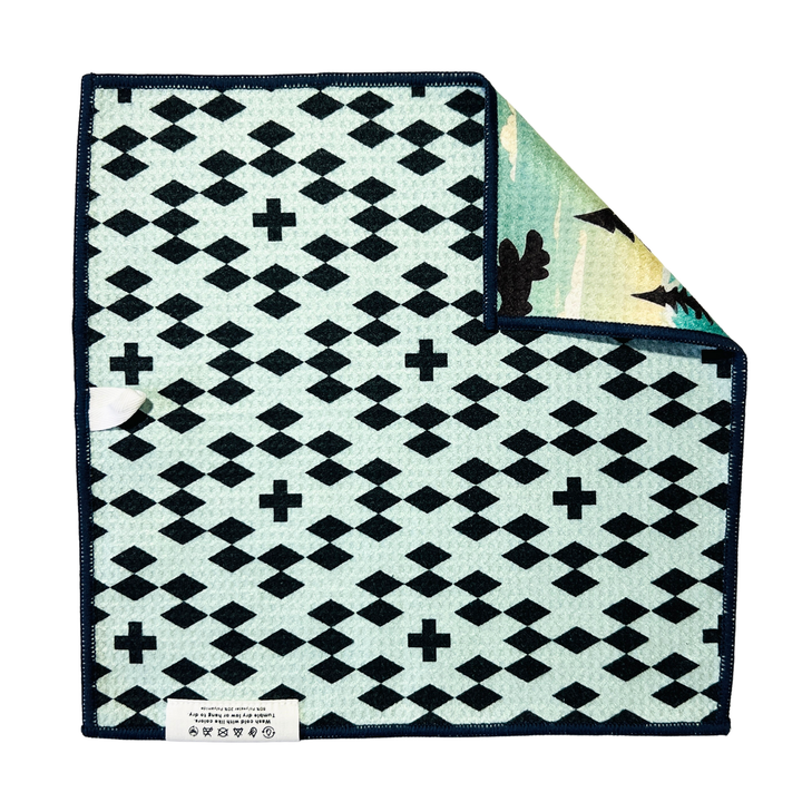 Wanderlust | Waffle Weave Microfiber Towels Kitchen & Bath Hand Towels Reversible Hand Towel | Towel Collective | Cody, WY