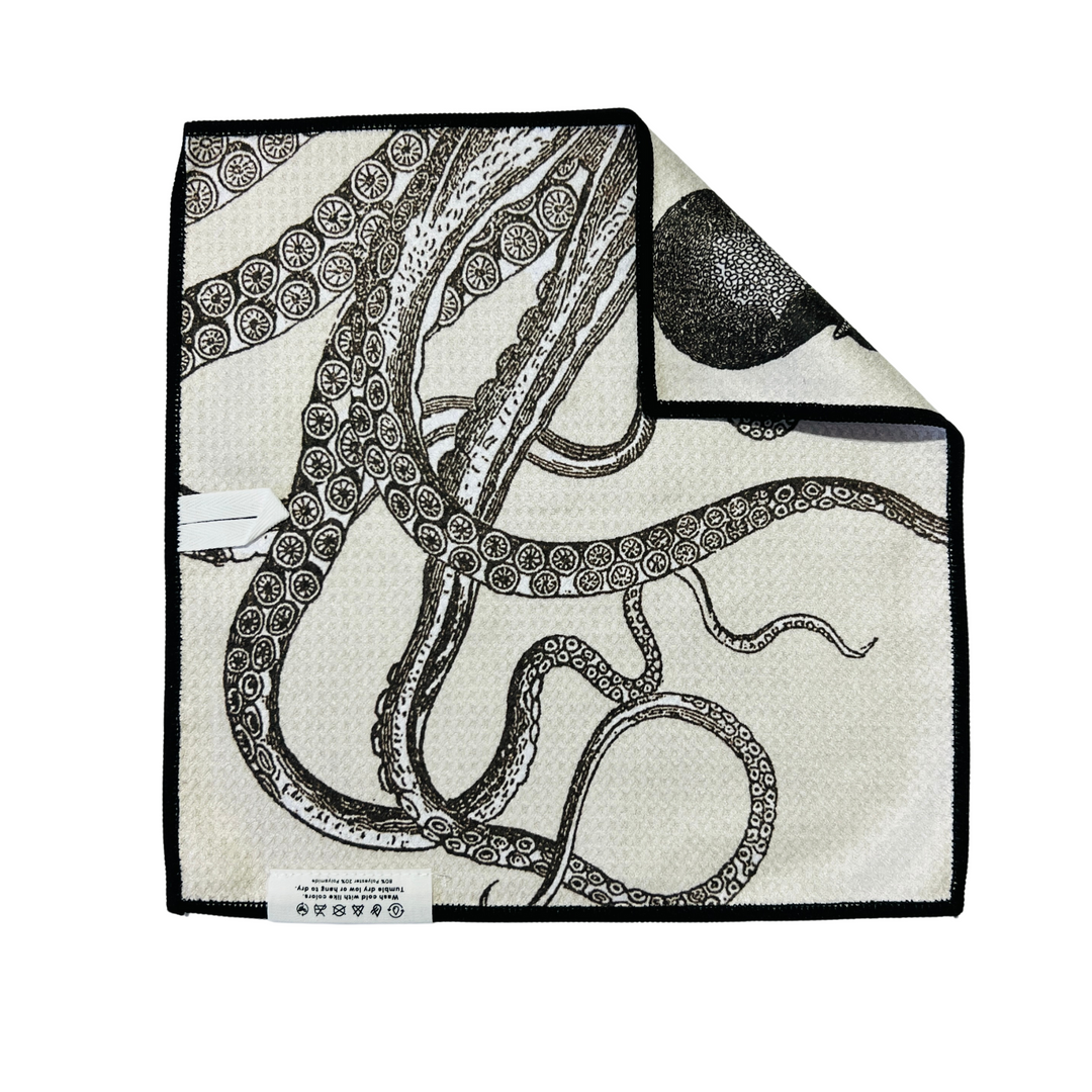 Kraken | Waffle Weave Microfiber Towels Kitchen & Bath Hand Towels Reversible Hand Towel | Towel Collective | Cody, WY