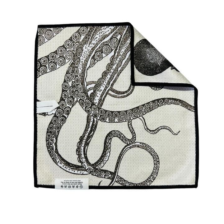 Kraken | Waffle Weave Microfiber Towels Kitchen & Bath Hand Towels Reversible Hand Towel | Towel Collective | Cody, WY