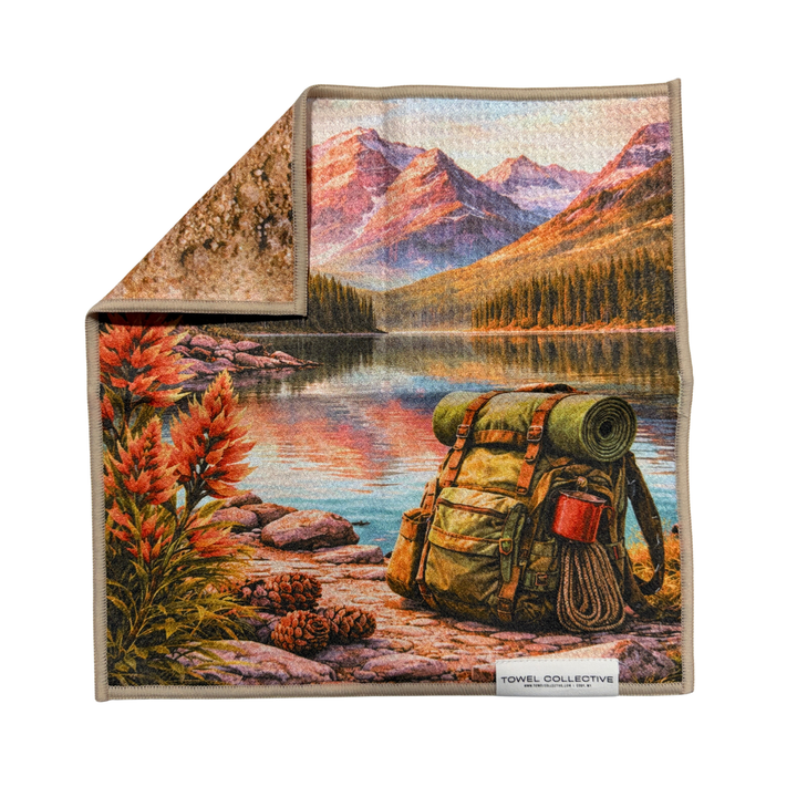 Follow the Ridgeline | Waffle Weave Microfiber Towels Kitchen & Bath