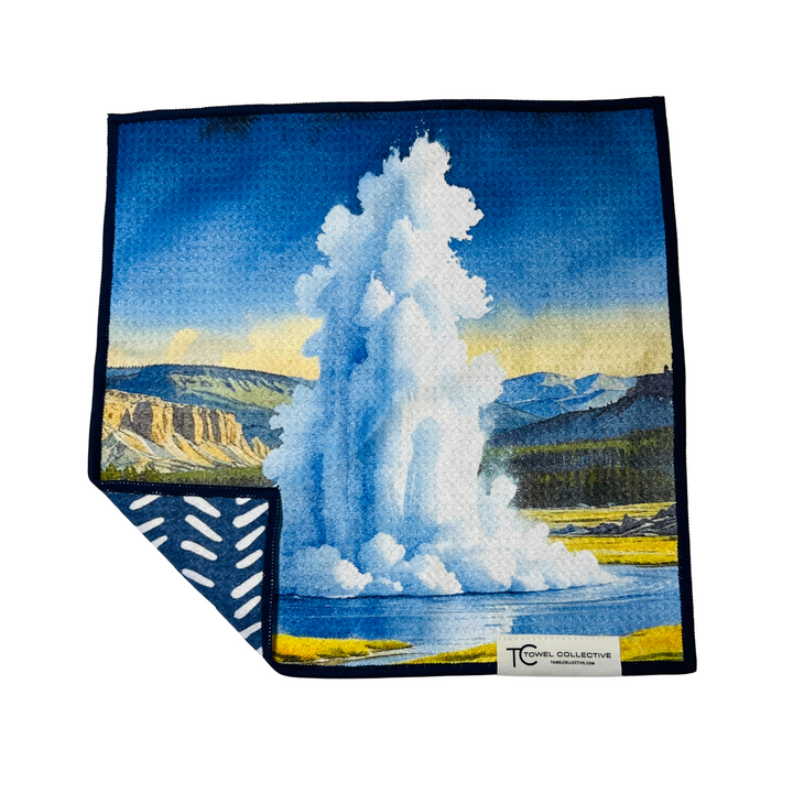 Old Faithful | Yellowstone Collection | Waffle Weave Microfiber Towels Kitchen & Bath Hand Towels Reversible Hand Towel | Towel Collective | Cody, WY