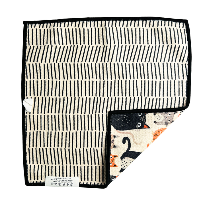 Cattitude | Waffle Weave Microfiber Towels Kitchen & Bath Hand Towels Reversible Hand Towel | Towel Collective | Cody, WY