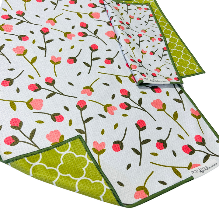 Mini Buds | Waffle Weave Microfiber Towels Kitchen & Bath Hand Towels Reversible Hand Towel | Towel Collective | Cody, WY