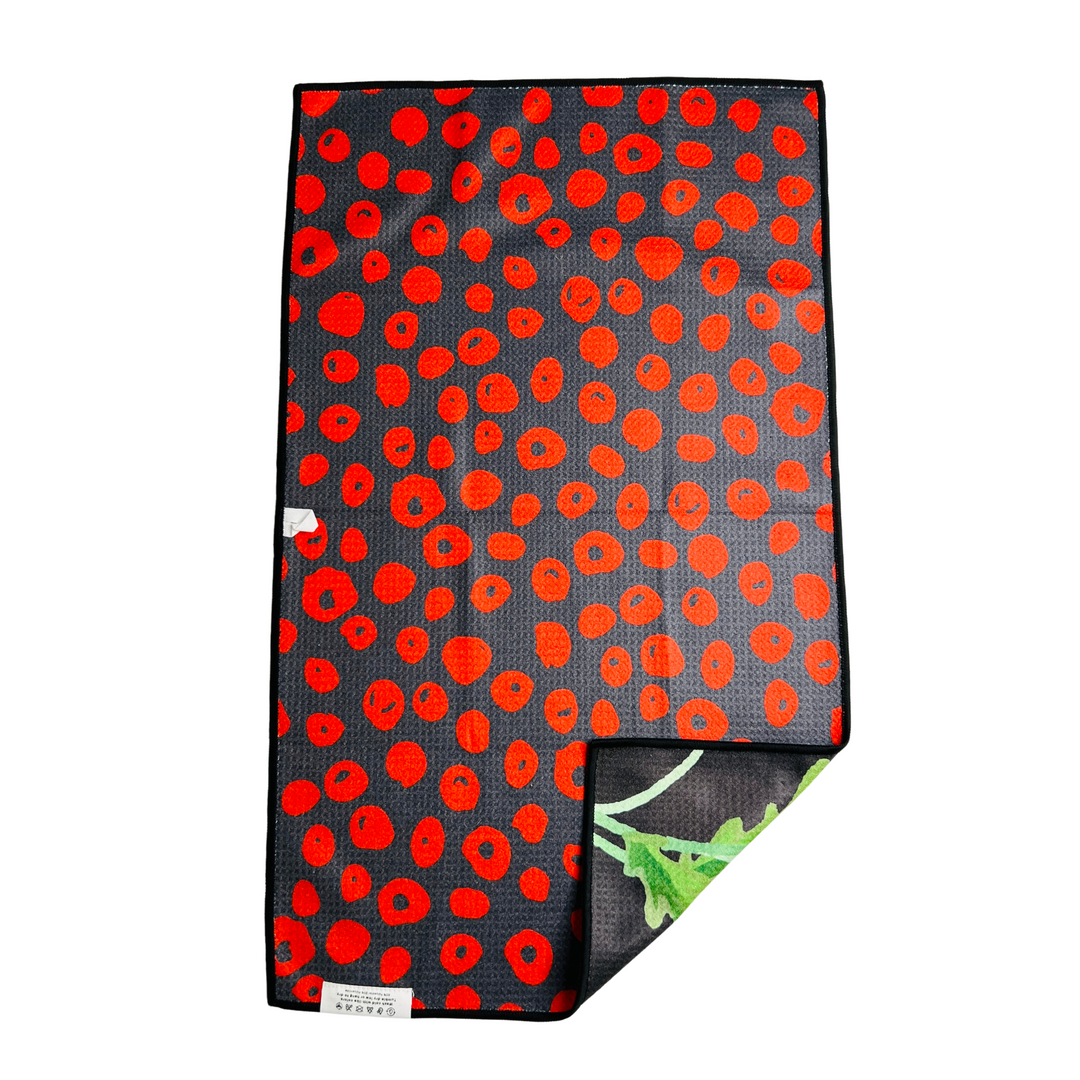 Poppy Perfection | Waffle Weave Microfiber Towels Kitchen & Bath Hand Towels Reversible Hand Towel | Towel Collective | Cody, WY