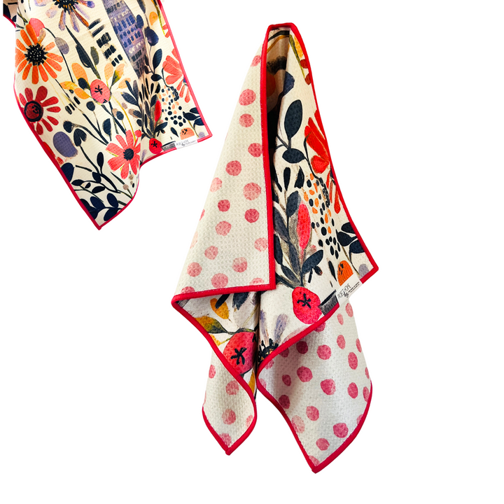 Bloom & Dot | Waffle Weave Microfiber Towels Kitchen & Bath Hand Towels Reversible Hand Towel | Towel Collective | Cody, WY