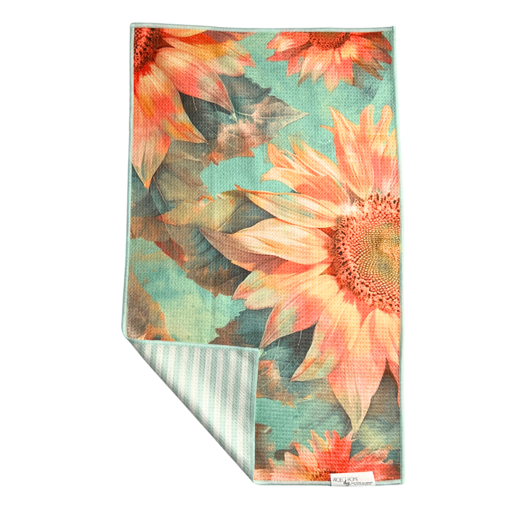 Sunny Side Up | Waffle Weave Microfiber Towels Kitchen & Bath Hand Towels Reversible Hand Towel | Towel Collective | Cody, WY