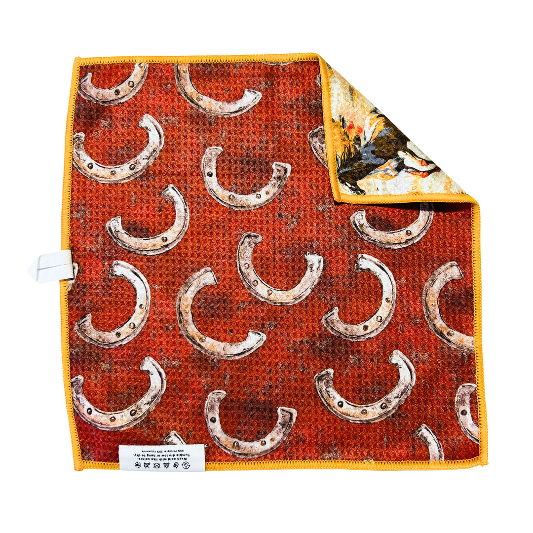Horse Country | Waffle Weave Microfiber Towels Kitchen & Bath Hand Towels Reversible Hand Towel | Towel Collective | Cody, WY