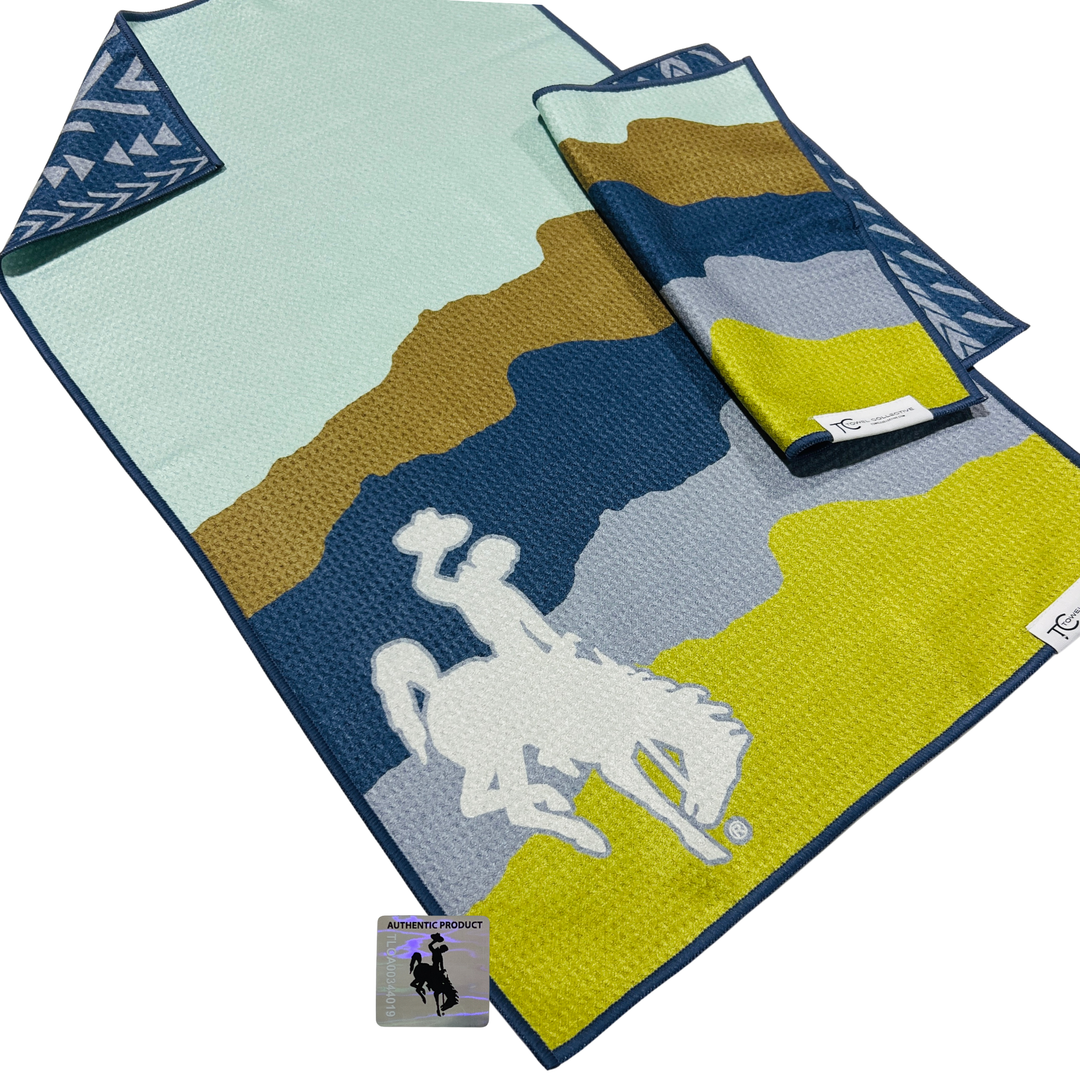 Midnight Cowboy | Waffle Weave Microfiber Towels Kitchen & Bath Reversible Hand Towel | Towel Collective | Cody, WY