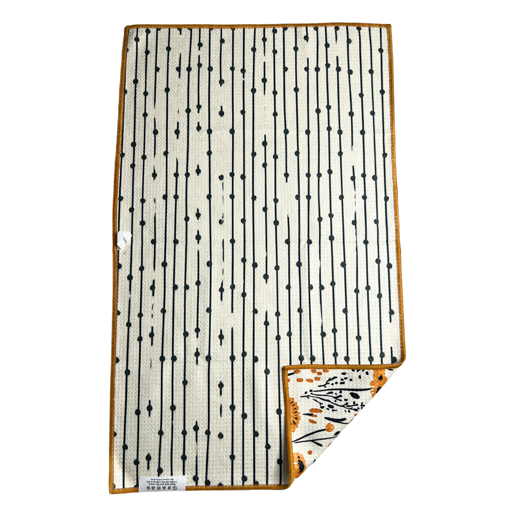 Marigold Mania | Waffle Weave Microfiber Towels Kitchen & Bath Hand Towels Reversible Hand Towel | Towel Collective | Cody, WY