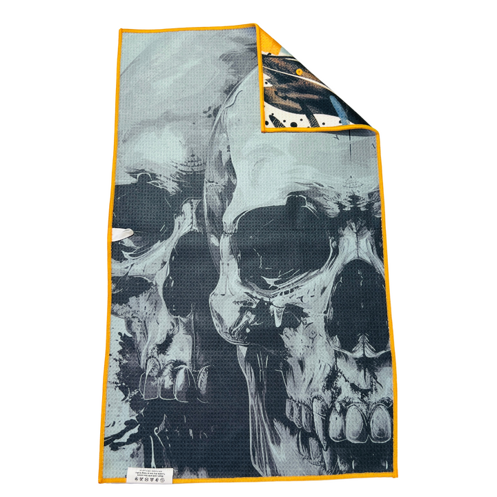 Skull Garden | Waffle Weave Microfiber Towels Kitchen & Bath Hand Towels Reversible Hand Towel | Towel Collective | Cody, WY