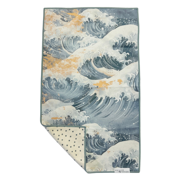 The Wave | Waffle Weave Microfiber Towels Kitchen & Bath Hand Towels Reversible Hand Towel | Towel Collective | Cody, WY