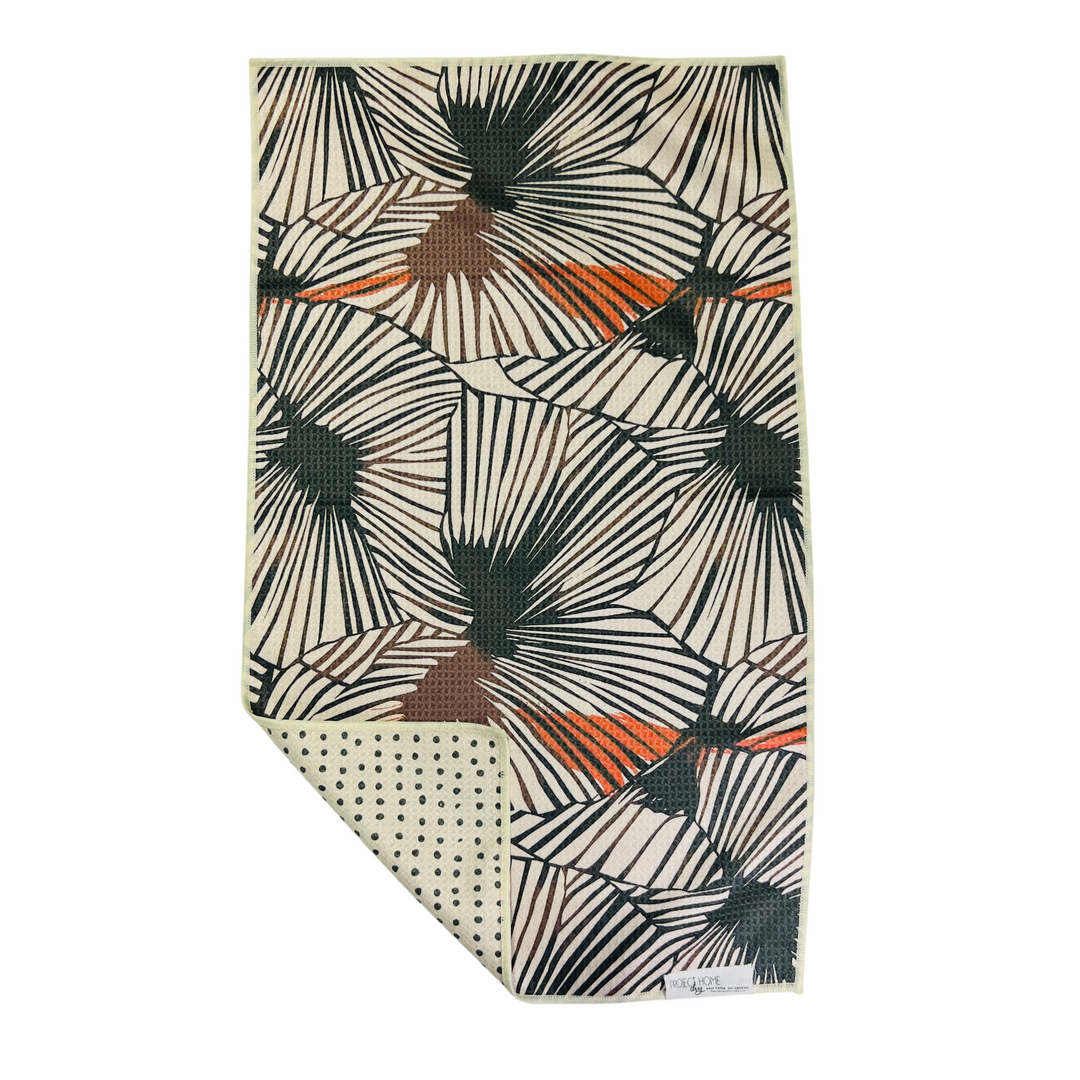 Palm Leaf | Waffle Weave Microfiber Towels Kitchen & Bath Hand Towels Reversible Hand Towel | Towel Collective | Cody, WY