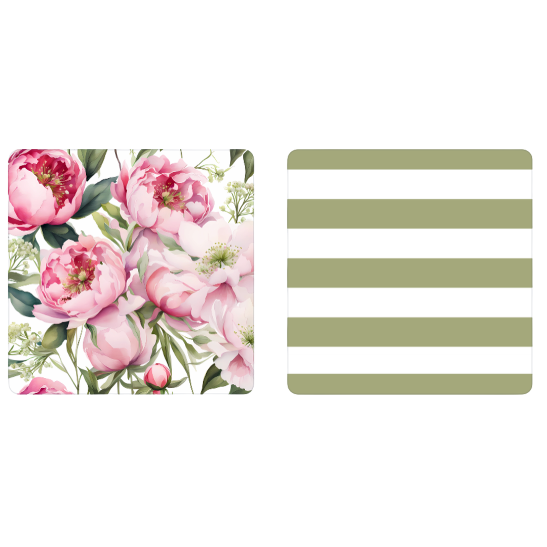 Peony Paradise | Waffle Weave Microfiber Towels Kitchen & Bath