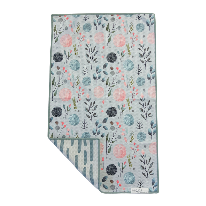 Winter Bloom | Waffle Weave Microfiber Towels Kitchen & Bath Hand Towels Reversible Hand Towel | Towel Collective | Cody, WY