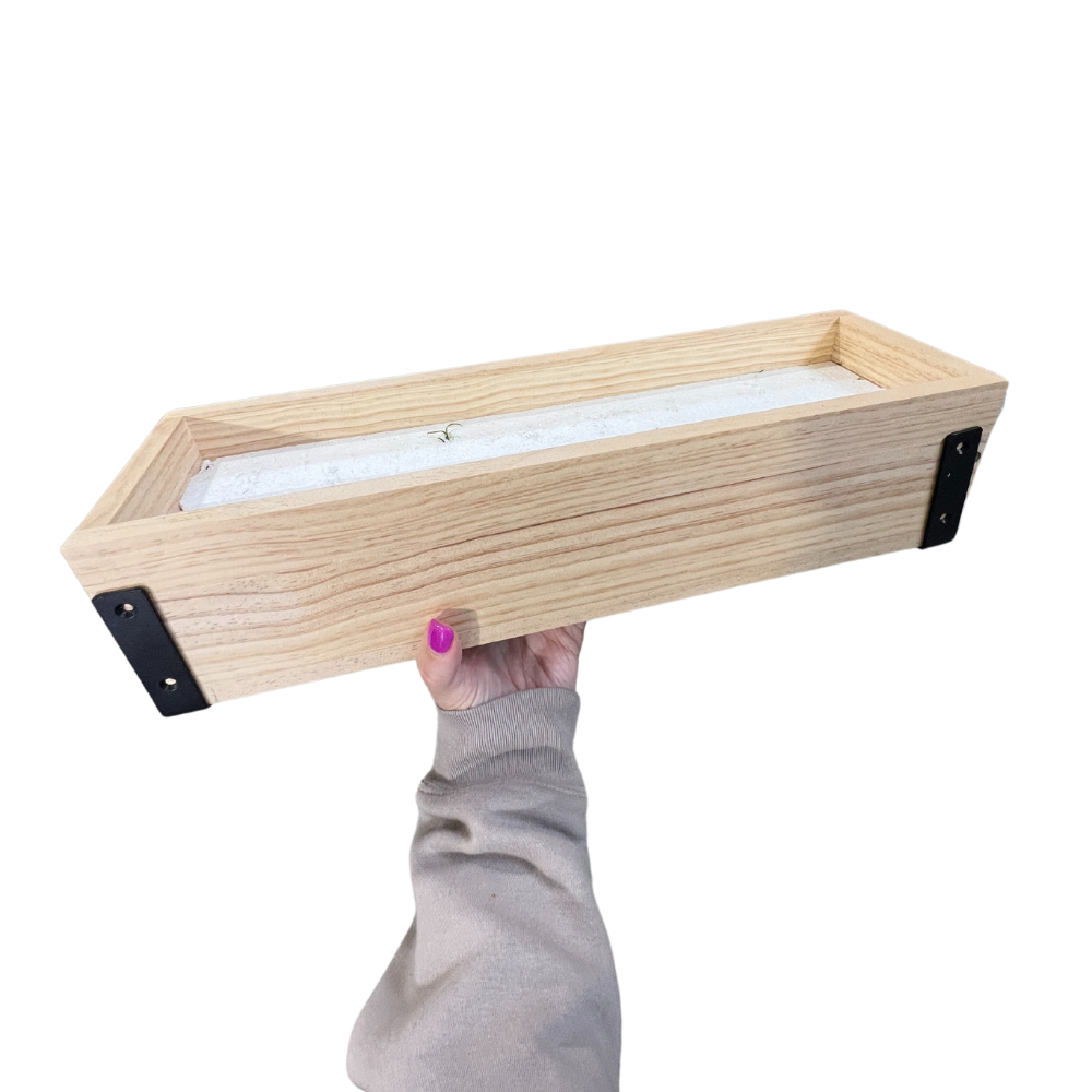 Wood Box w/ Black Metal | Bulk Buy Decor Reversible Hand Towel | Towel Collective | Cody, WY